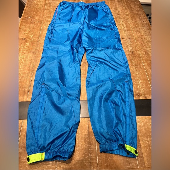 💙 90s Retro! Columbia Tracksuit Color Block Full Zip Neon Supreme Windbreaker - Picture 9 of 15